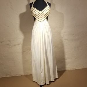 Estevez dress | White and gold vintage